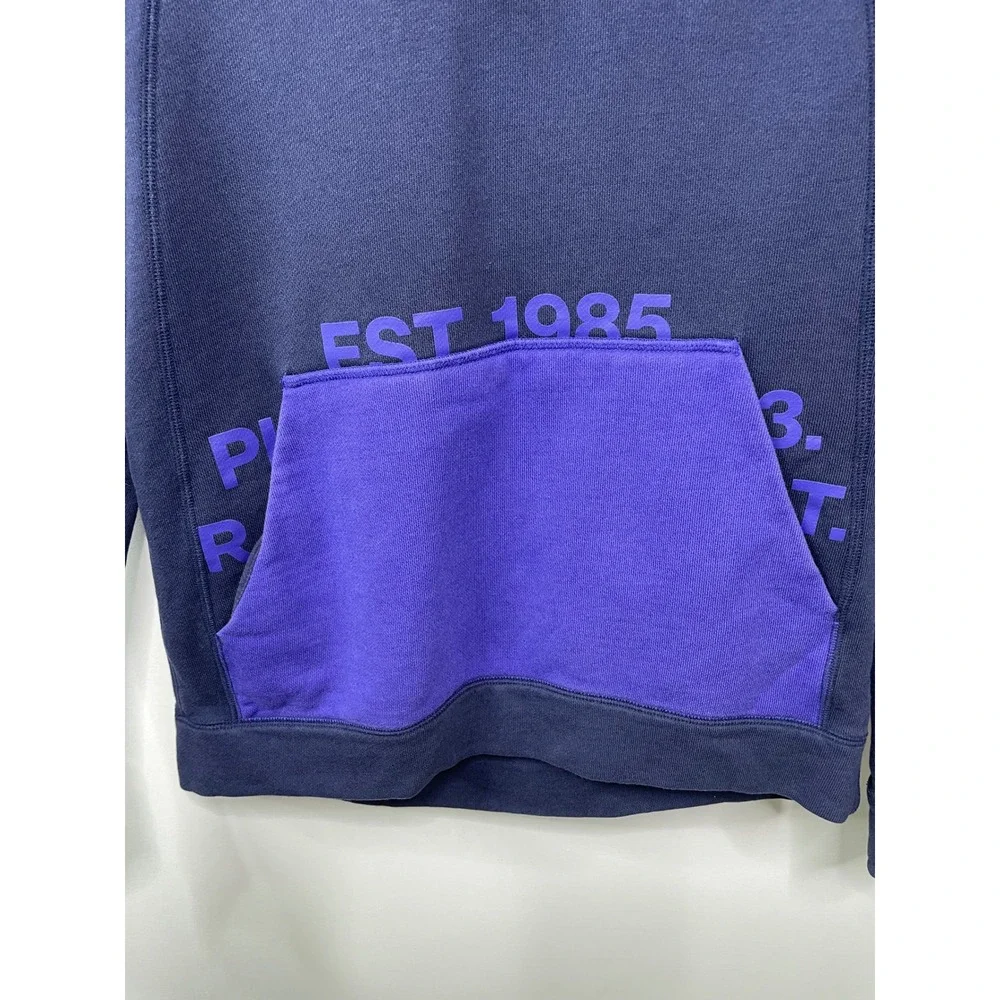 Nike Air Jordan MJ Est 1985 Fleece Lined Hoodie Purple‎ Blue Mens M Basketball